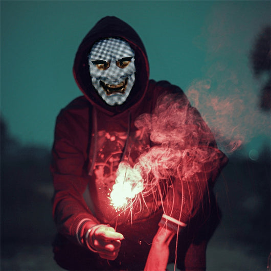 Máscara LED Inteligente con Control por App - Diseño Personalizable para Fiestas y Eventos - Image 18