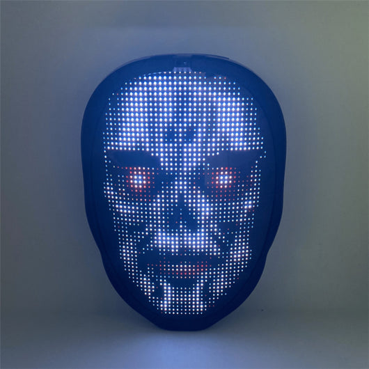 Máscara LED Inteligente con Control por App - Diseño Personalizable para Fiestas y Eventos - Image 23