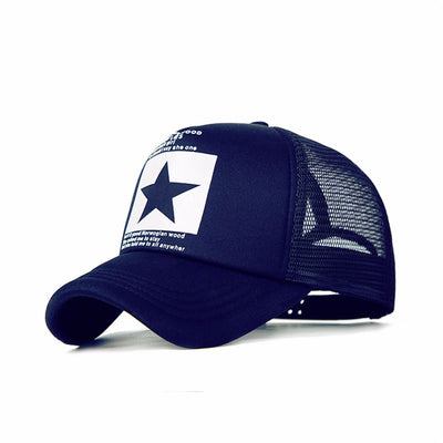 Gorra de Malla con Estrella Hip-hop Estilo Europeo Americano - Image 12