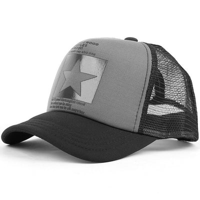 Gorra de Malla con Estrella Hip-hop Estilo Europeo Americano - Image 2