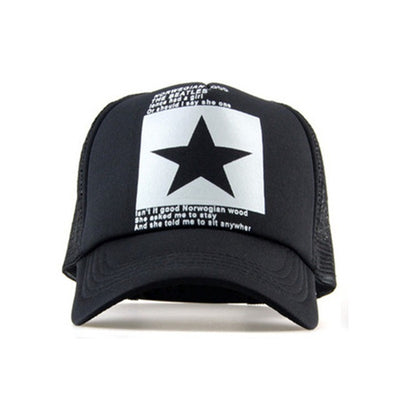 Gorra de Malla con Estrella Hip-hop Estilo Europeo Americano - Image 9