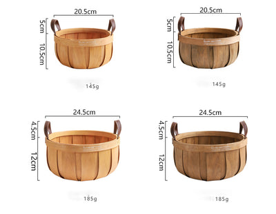 Canasta Tejida de Virutas de Madera para Almacenamiento - Image 13