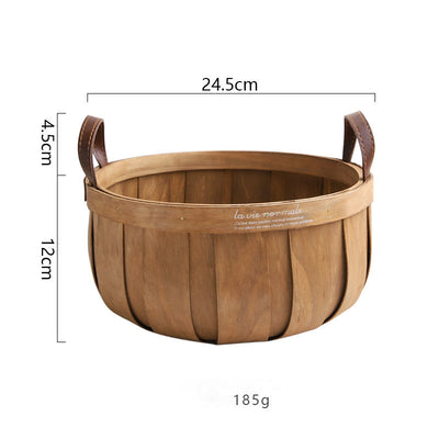 Canasta Tejida de Virutas de Madera para Almacenamiento - Image 4