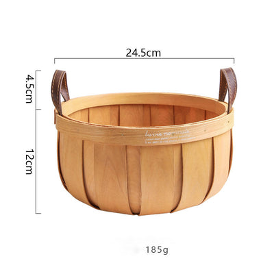 Canasta Tejida de Virutas de Madera para Almacenamiento - Image 3