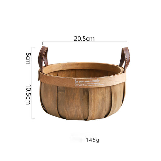 Canasta Tejida de Virutas de Madera para Almacenamiento - Image 5