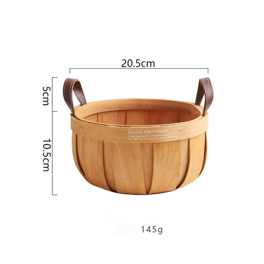 Canasta Tejida de Virutas de Madera para Almacenamiento - Image 2