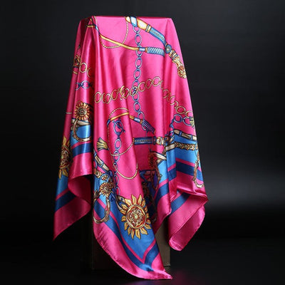 Pañuelo de Seda Estampado Leopardo para Mujer - Foulard Cuadrado Versátil - Image 25