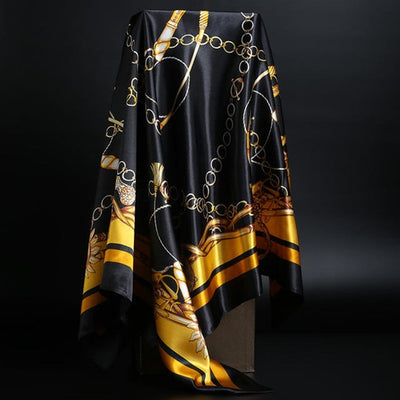 Pañuelo de Seda Estampado Leopardo para Mujer - Foulard Cuadrado Versátil - Image 44