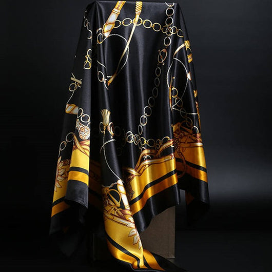 Pañuelo de Seda Estampado Leopardo para Mujer - Foulard Cuadrado Versátil - Image 32