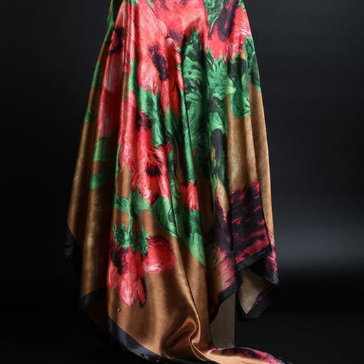 Pañuelo de Seda Estampado Leopardo para Mujer - Foulard Cuadrado Versátil - Image 26