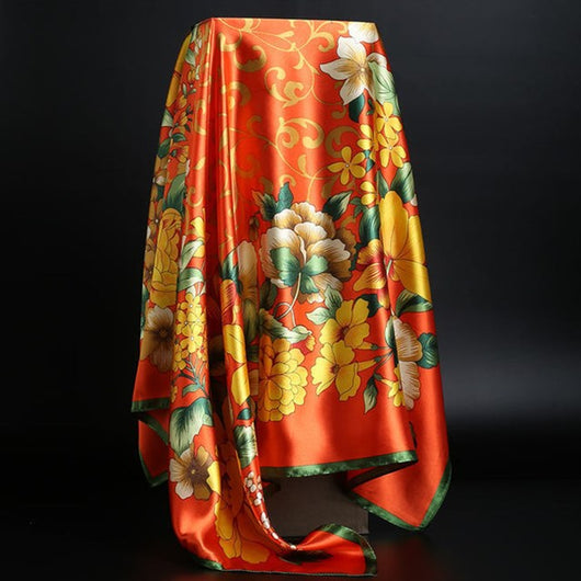 Pañuelo de Seda Estampado Leopardo para Mujer - Foulard Cuadrado Versátil - Image 28