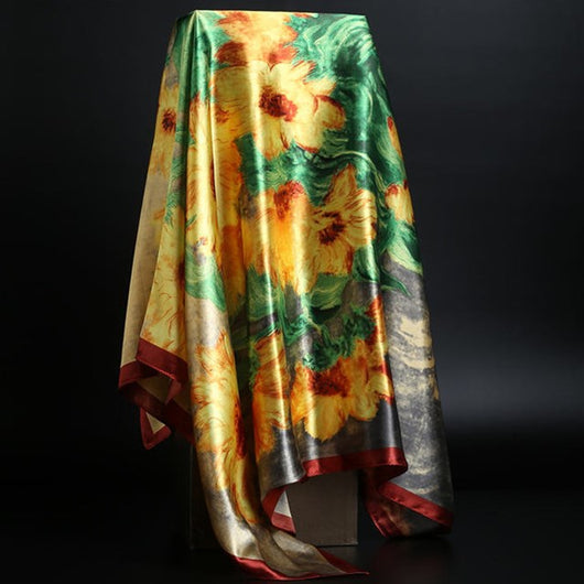 Pañuelo de Seda Estampado Leopardo para Mujer - Foulard Cuadrado Versátil - Image 29