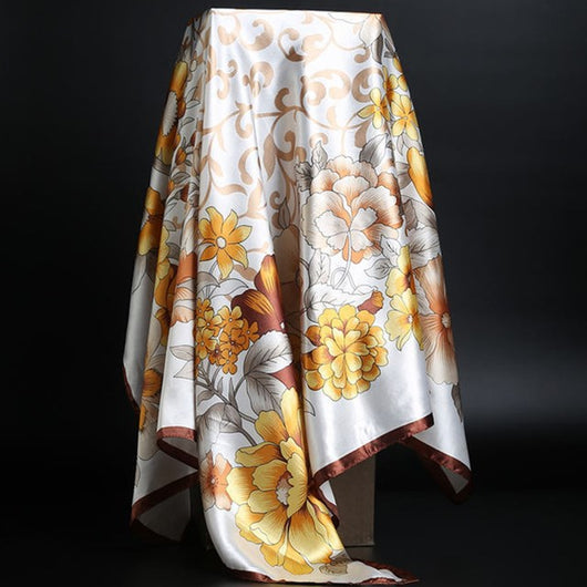 Pañuelo de Seda Estampado Leopardo para Mujer - Foulard Cuadrado Versátil - Image 31