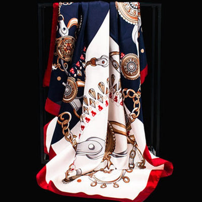 Pañuelo de Seda Estampado Leopardo para Mujer - Foulard Cuadrado Versátil - Image 35