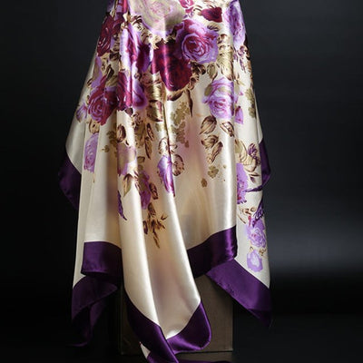 Pañuelo de Seda Estampado Leopardo para Mujer - Foulard Cuadrado Versátil - Image 37