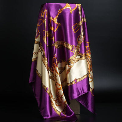 Pañuelo de Seda Estampado Leopardo para Mujer - Foulard Cuadrado Versátil - Image 42