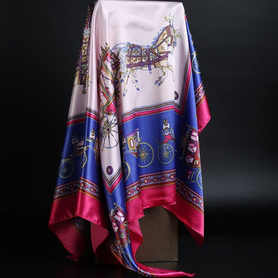 Pañuelo de Seda Estampado Leopardo para Mujer - Foulard Cuadrado Versátil - Image 43