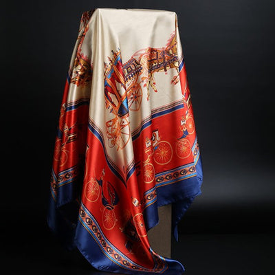 Pañuelo de Seda Estampado Leopardo para Mujer - Foulard Cuadrado Versátil - Image 12
