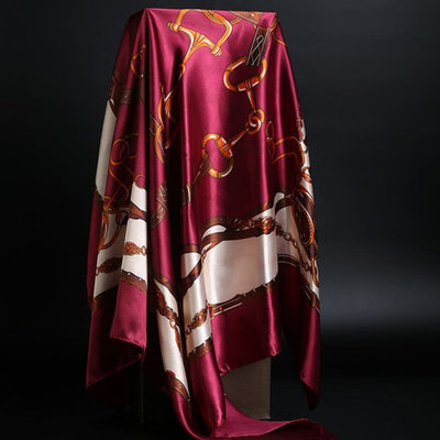 Pañuelo de Seda Estampado Leopardo para Mujer - Foulard Cuadrado Versátil - Image 17