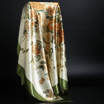 Pañuelo de Seda Estampado Leopardo para Mujer - Foulard Cuadrado Versátil - Image 20
