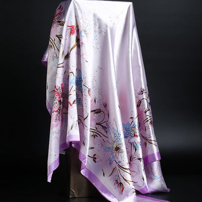 Pañuelo de Seda Estampado Leopardo para Mujer - Foulard Cuadrado Versátil - Image 4