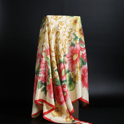 Pañuelo de Seda Estampado Leopardo para Mujer - Foulard Cuadrado Versátil - Image 5