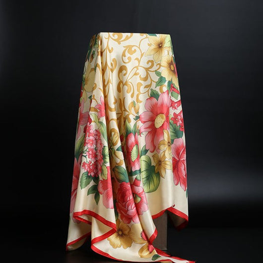 Pañuelo de Seda Estampado Leopardo para Mujer - Foulard Cuadrado Versátil - Image 5