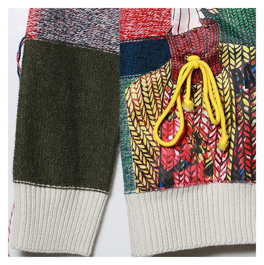 Conjunto de Suéter Cuadros con Cinta y Combinación de Colores para Mujer - Image 15