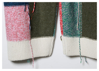 Conjunto de Suéter Cuadros con Cinta y Combinación de Colores para Mujer - Image 17