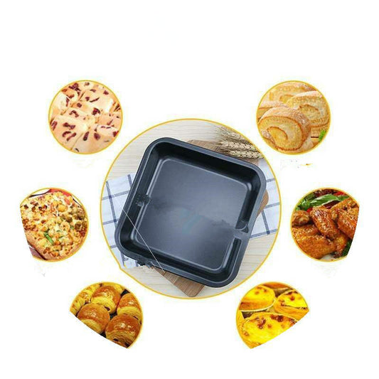 Bandeja para Horno Rectangular Antiadherente para Pizza y Pan