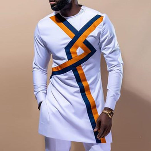 Camiseta Étnica Africana Slim Fit para Hombre - Colección Primavera