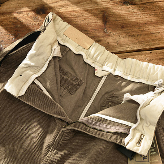 Overol Casual de Pana con Múltiples Bolsillos para Hombre - Image 12