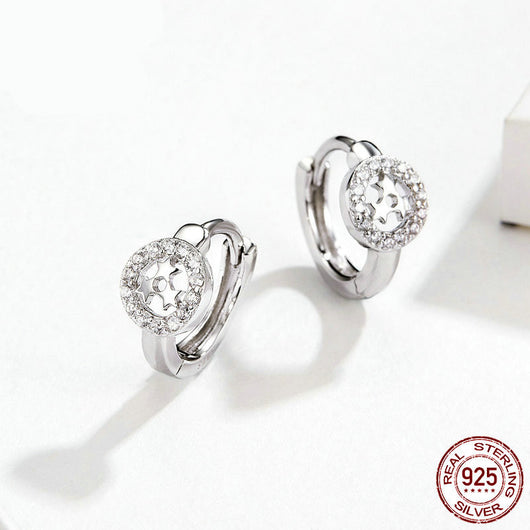 Aretes de Platino Elegancia Minimalista - Image 5