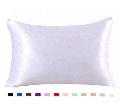 Funda de Almohada de Satén Sedoso para Cabello y Piel, Estándar/Queen