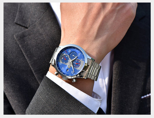 Reloj Empresarial Impermeable para Hombre con Calendario - Image 27
