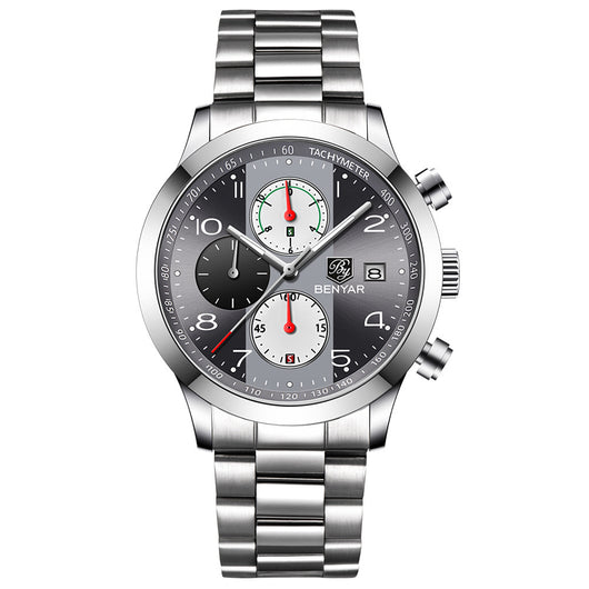 Reloj Empresarial Impermeable para Hombre con Calendario