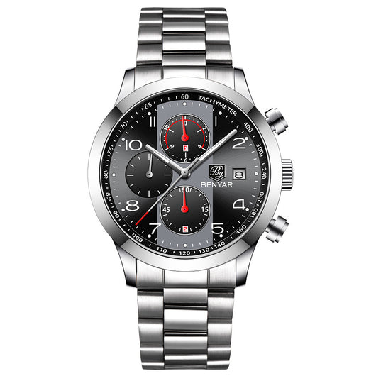 Reloj Empresarial Impermeable para Hombre con Calendario - Image 2