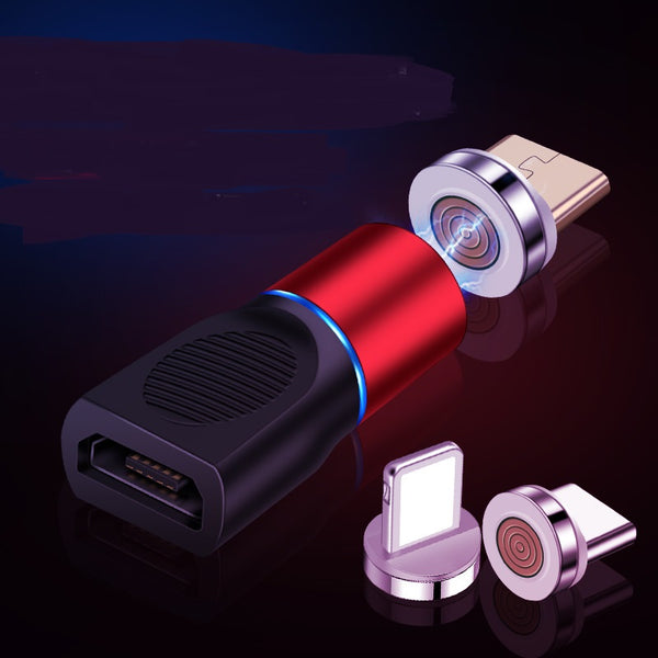 Adaptador Magnético 3 en 1 Carga Rápida 3A USB-C
