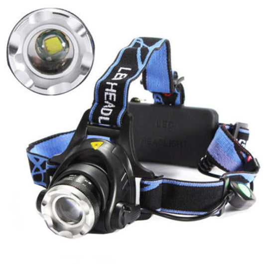 Linterna Frontal LED de Pesca con Zoom Ajustable y Luz Potente - Image 4