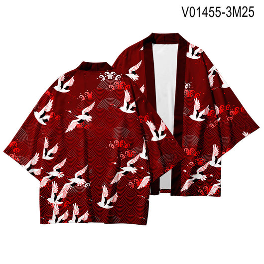 Vestido Estampado Grúas Harajuku Talla Grande XXS-4XL para Cosplay - Image 12