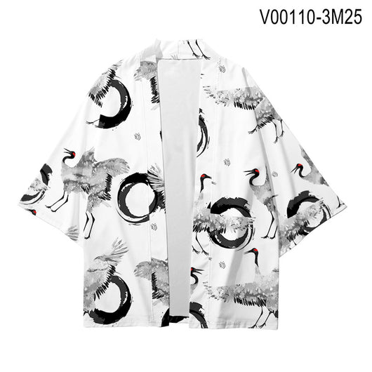 Vestido Estampado Grúas Harajuku Talla Grande XXS-4XL para Cosplay - Image 4