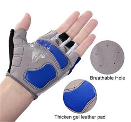 Guantes de Ciclismo de Medio Dedo Transpirables y con Absorción de Impactos para Hombre y Mujer - Image 4