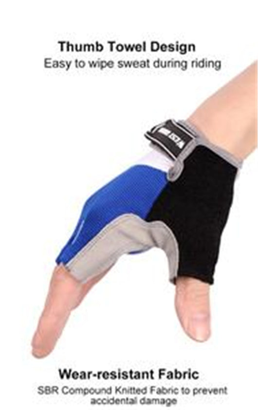 Guantes de Ciclismo de Medio Dedo Transpirables y con Absorción de Impactos para Hombre y Mujer - Image 3
