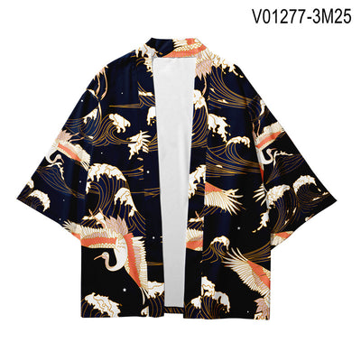 Vestido Estampado Grúas Harajuku Talla Grande XXS-4XL para Cosplay - Image 7