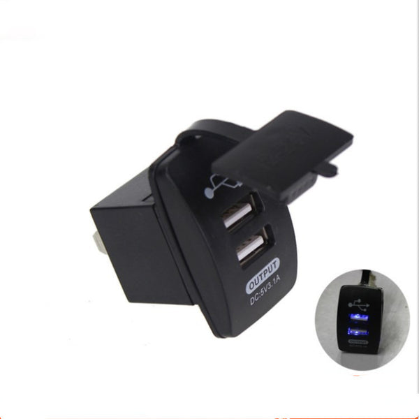 Dual USB 3.1A Car and Motorcycle Charger - Universal