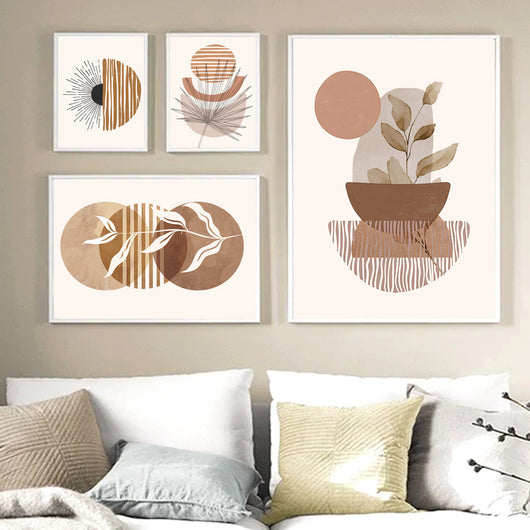 Cuadro Abstracto Geométrico Boho con Líneas - Arte Moderno para el Hogar - Image 12