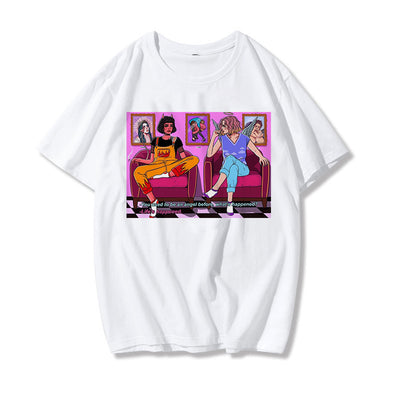 Playera Suelta con Estampado Diablo para Mujer - Image 18