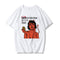 Playera Suelta con Estampado Diablo para Mujer