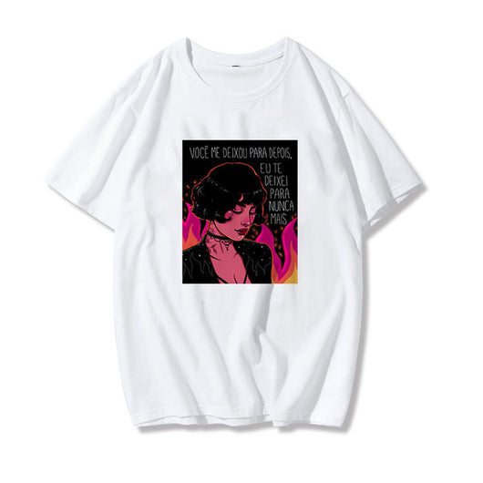 Playera Suelta con Estampado Diablo para Mujer - Image 8