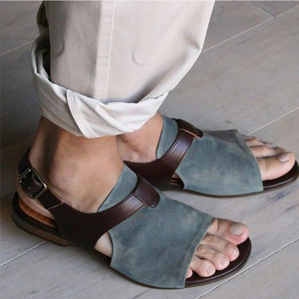 Sandalias Casuales con Botones para Hombre - Estilo Moderno y Cómodo
